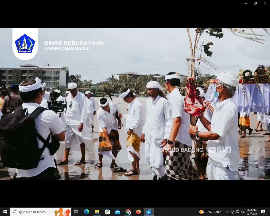 Upacara Nangluk Merana dan Mepekelem di Pura Masceti Ulun Tanjung Petitenget.